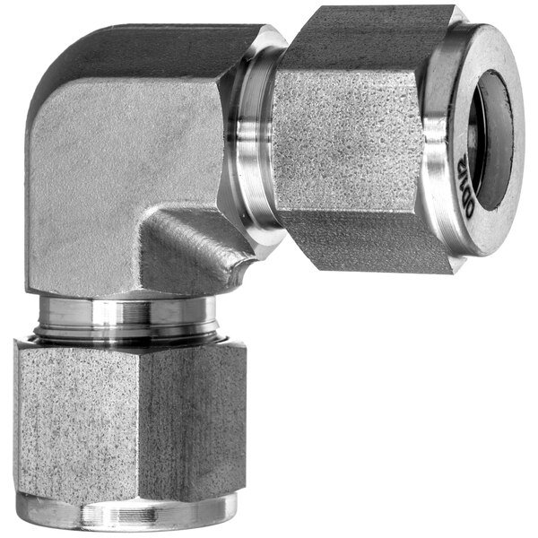 37 Deg Flared Fitting - 316SS - 90 Deg Elbow Connector - 3/4
